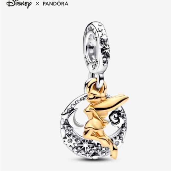 New - Pandora Disney Tinker Bell I believe in fairies Sterling Silver ALE Charm - Picture 7 of 7